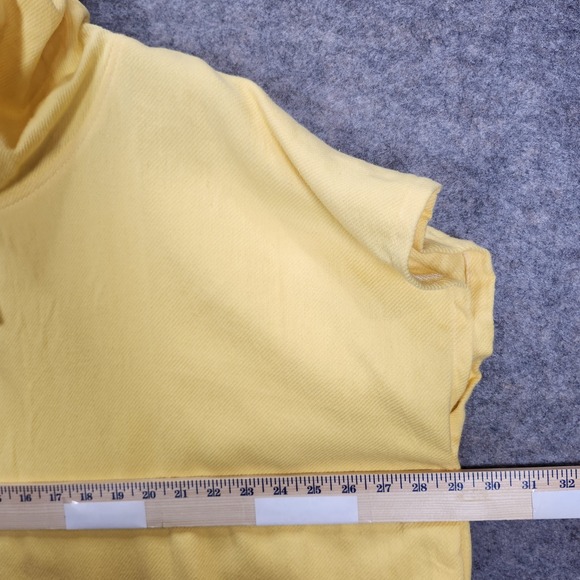 Room 34 Kaftan‎ Shift Dress XL Women Yellow Tassel Organic Cotton Beach Resort - Picture 6 of 12